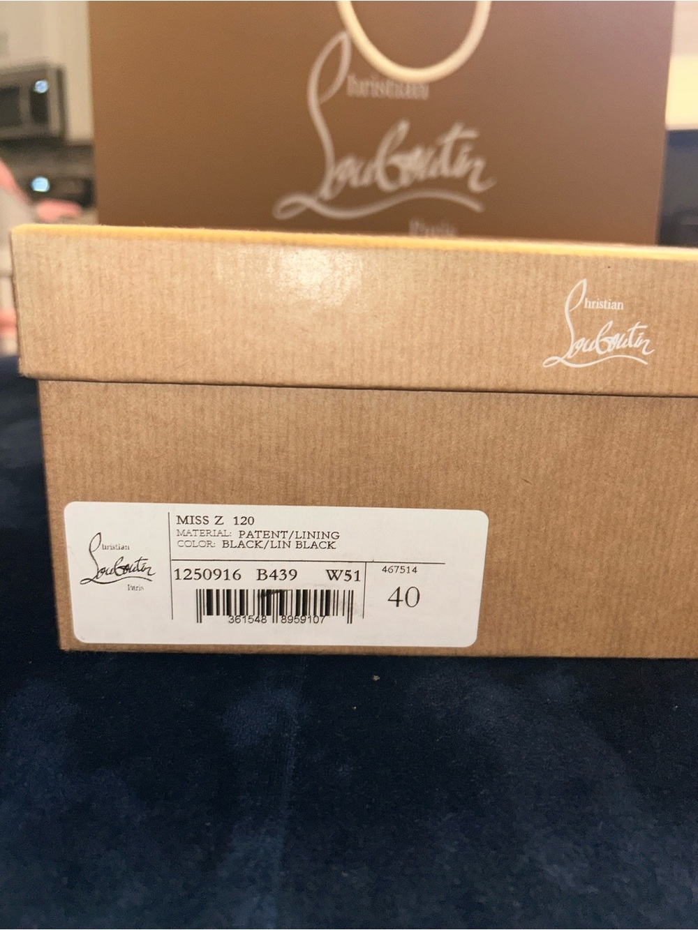 Christian Louboutin Black Patent Miss Z 120 Men’s Dress Shoes
